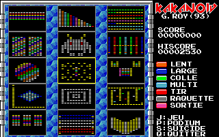 Kakanoid atari screenshot